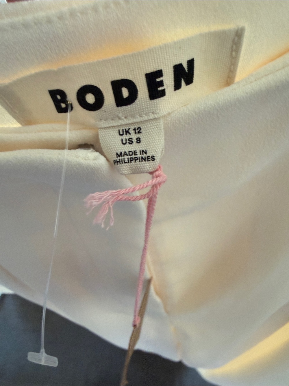 Boden Cream Pleated wide leg pants - Picture 7 of 12